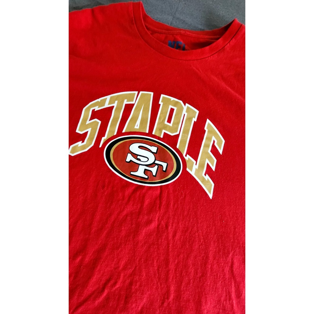 NFL Staple San Francisco 49ers tshirt mens sz 2XL red‎ collab